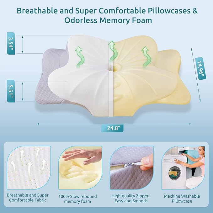 Instant Relief 2-in-1 Memory Foam Neck Pillow