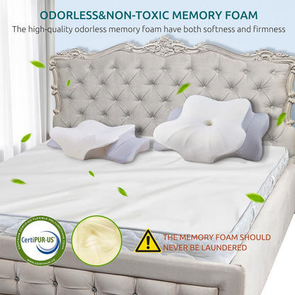 Instant Relief 2-in-1 Memory Foam Neck Pillow